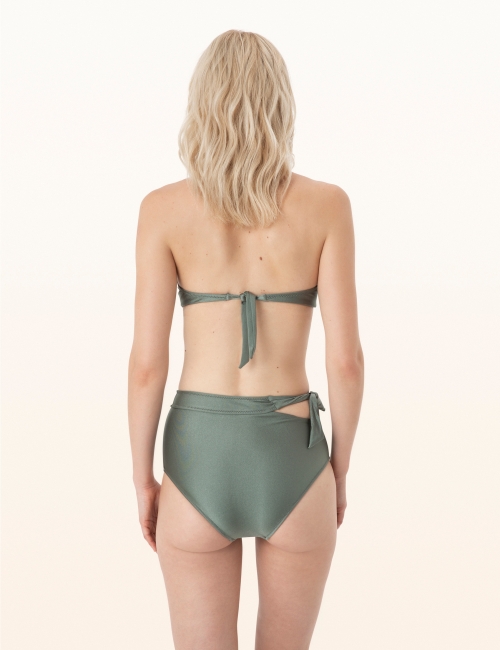 AMBER Bikini Top Fényes Zöld