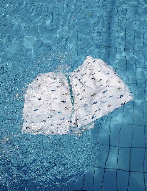 PETER SWIM SHORT BELOW WATER WHITE