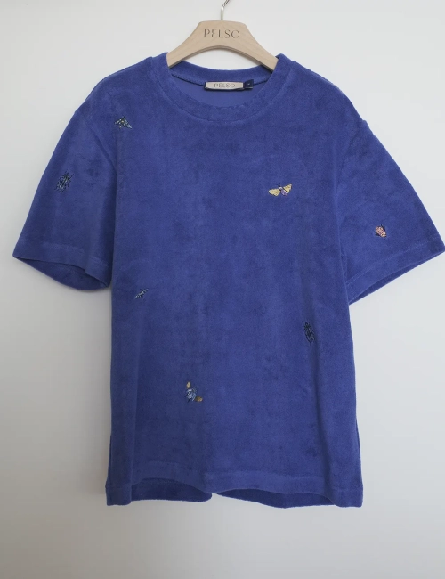FLORIAN Terry T-Shirt  - Azure