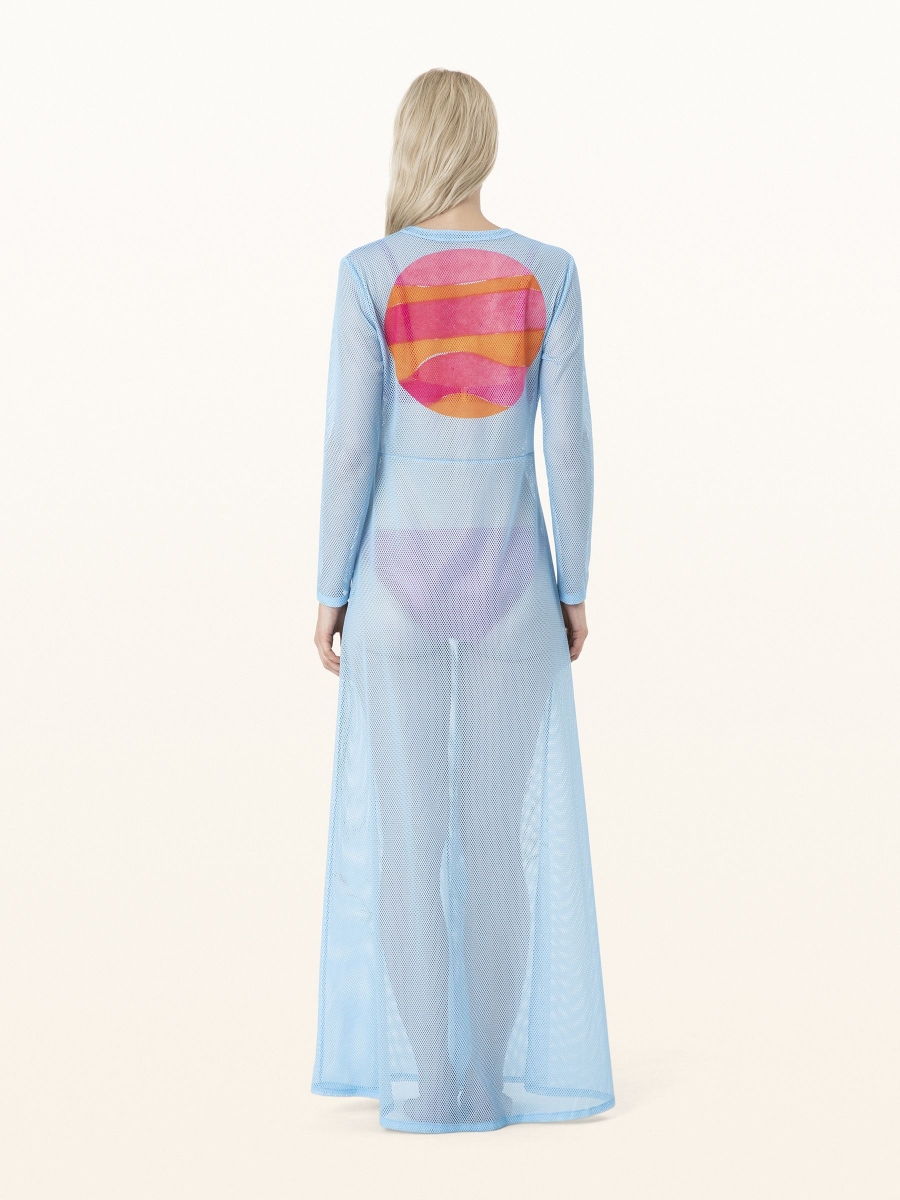LILY Net Dress Wave Blue