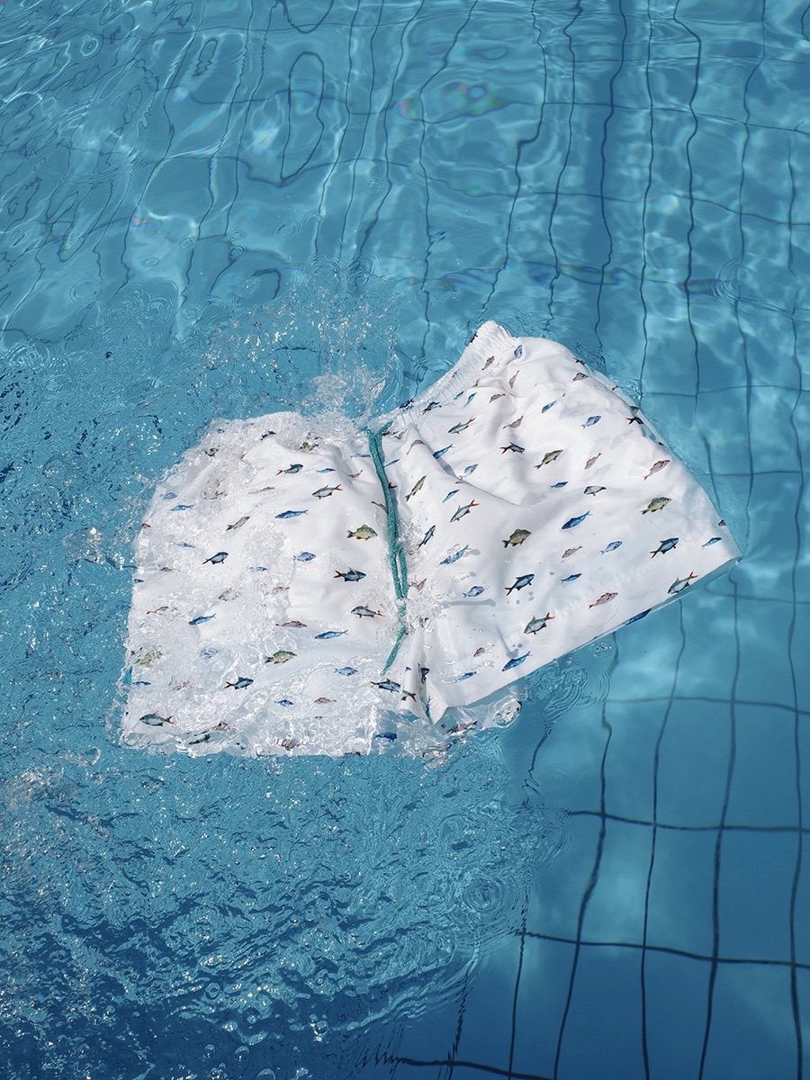 PETER SWIM SHORT BELOW WATER WHITE