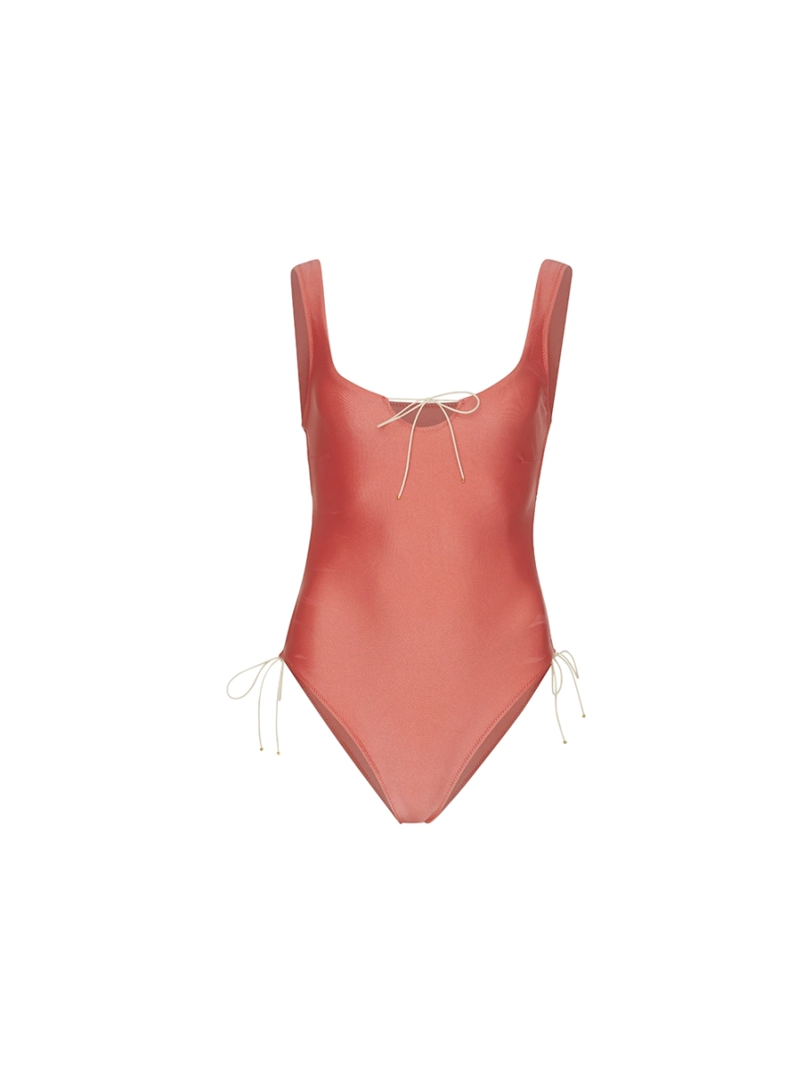 FOLLY One-Piece Swimsuit - Luminous Coral