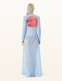 LILY Net Dress Wave Blue